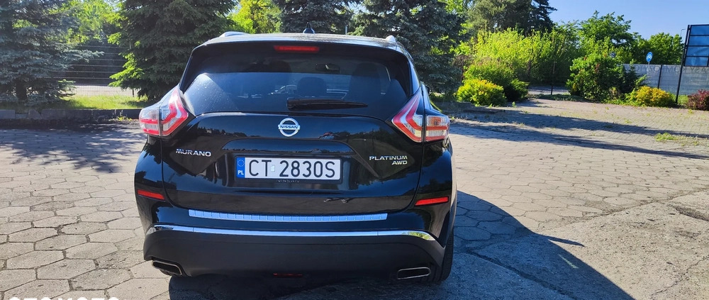 Nissan Murano cena 90000 przebieg: 130889, rok produkcji 2016 z Toruń małe 191